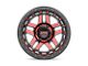 KMC Recon Gloss Black Machined with Red Tint 6-Lug Wheel; 17x8.5; 18mm Offset (23-24 Canyon)