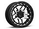 KMC Recon Satin Black Machined 6-Lug Wheel; 18x8.5; 18mm Offset (23-24 Canyon)