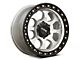 KMC Riot SBL Machined with Satin Black Lip 6-Lug Wheel; 17x9; -12mm Offset (23-25 Canyon)