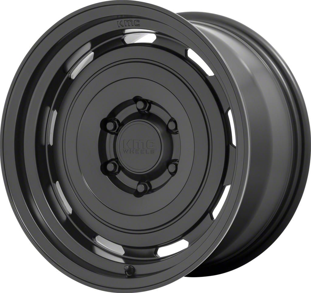 KMC Canyon Roswell Satin Black 6-Lug Wheel; 17x8.5; 18mm Offset ...