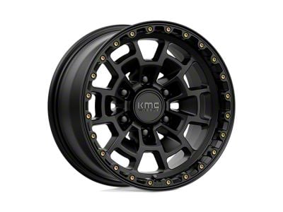 KMC Summit Satin Black 6-Lug Wheel; 16x8; 0mm Offset (15-22 Colorado)