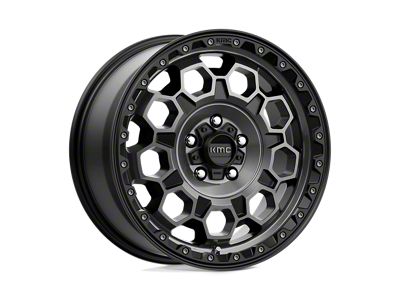 KMC Trek Satin Black with Gray Tint 6-Lug Wheel; 17x9; 0mm Offset (23-24 Colorado)