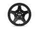 KMC Alpine Satin Black 5-Lug Wheel; 15x7; 15mm Offset (87-90 Dakota)