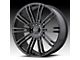 KMC D2 Gloss Black 5-Lug Wheel; 22x9.5; 35mm Offset (87-90 Dakota)