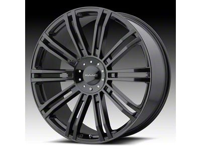 KMC D2 Gloss Black 5-Lug Wheel; 19x8.5; 45mm Offset (87-90 Dakota)