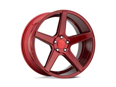 KMC District Candy Red 5-Lug Wheel; 20x8.5; 28mm Offset (87-90 Dakota)