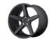 KMC District Satin Black 5-Lug Wheel; 22x9; 20mm Offset (87-90 Dakota)