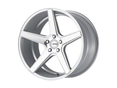 KMC District Silver Machined 5-Lug Wheel; 20x8.5; 28mm Offset (87-90 Dakota)