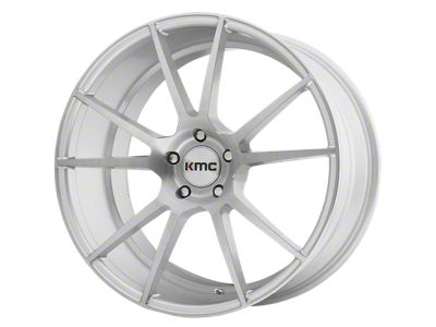 KMC Flux Brushed Silver 5-Lug Wheel; 20x10; 40mm Offset (87-90 Dakota)