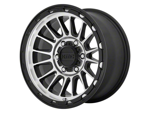 KMC Impact Satin Black Machined 6-Lug Wheel; 18x9; 18mm Offset (97-04 Dakota)