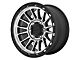 KMC Impact Satin Black Machined 6-Lug Wheel; 18x9; 18mm Offset (97-04 Dakota)