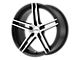 KMC Monophonic Satin Black Brushed 5-Lug Wheel; 18x9.5; 45mm Offset (87-90 Dakota)