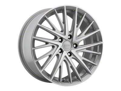 KMC Newton Silver Machined 5-Lug Wheel; 18x8; 40mm Offset (87-90 Dakota)