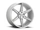 KMC Prism Brushed Silver 5-Lug Wheel; 22x10.5; 40mm Offset (87-90 Dakota)