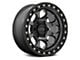 KMC Riot SBL Anthracite with Satin Black Lip 6-Lug Wheel; 18x9; 18mm Offset (97-04 Dakota)