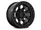 KMC Riot SBL Satin Black 6-Lug Wheel; 18x9; 18mm Offset (97-04 Dakota)