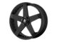 KMC Rockstar Car Matte Black 5-Lug Wheel; 20x10; 35mm Offset (87-90 Dakota)
