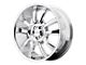 KMC Skitch Chrome 5-Lug Wheel; 20x8.5; 35mm Offset (87-90 Dakota)