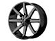 KMC Slide Gloss Black 5-Lug Wheel; 22x9.5; 15mm Offset (87-90 Dakota)