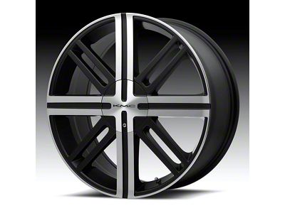 KMC Splice Satin Black with Machined Face 5-Lug Wheel; 16x7; 35mm Offset (87-90 Dakota)