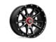 KMC Sync Satin Black with Gray Tint 5-Lug Wheel; 17x9; 0mm Offset (05-11 Dakota)