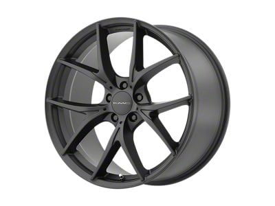 KMC Wishbone Satin Black 5-Lug Wheel; 20x9.5; 45mm Offset (87-90 Dakota)