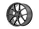 KMC Wishbone Satin Black 5-Lug Wheel; 18x8; 35mm Offset (87-90 Dakota)