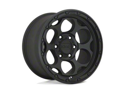 KMC Dirty Harry Textured Black 6-Lug Wheel; 17x8.5; 0mm Offset (21-24 F-150)