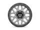 KMC Grenade Off-Road Matte Gray with Matte Black Lip 6-Lug Wheel; 17x9; 18mm Offset (21-24 F-150)