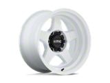 KMC Lobo Gloss White 6-Lug Wheel; 17x8.5; -10mm Offset (21-25 F-150)