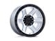 KMC Outrun Machined with Gloss Black Lip 6-Lug Wheel; 17x8.5; -10mm Offset (21-24 F-150)