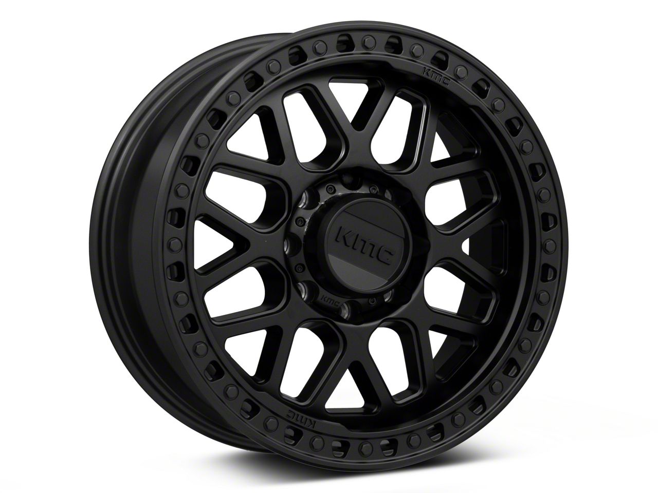 KMC F-250 Super Duty GRS Satin Black 8-Lug Wheel; 20x9; 0mm Offset  KM54929087700 (17-22 F-250 Super Duty) - Free Shipping