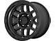 KMC Mesa Satin Black with Gloss Black Lip 8-Lug Wheel; 18x9; 18mm Offset (17-22 F-250 Super Duty)