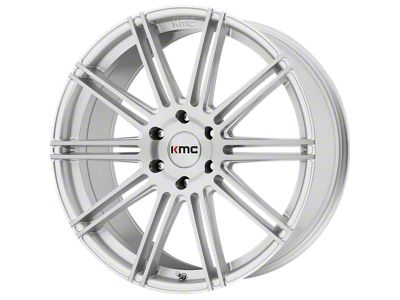 KMC Channel Brushed Silver 6-Lug Wheel; 24x9.5; 30mm Offset (19-24 RAM 1500)