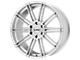 KMC Channel Brushed Silver 6-Lug Wheel; 24x9.5; 30mm Offset (19-24 RAM 1500)