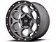 KMC Dirty Harry Satin Gray with Black Lip 6-Lug Wheel; 18x8.5; 0mm Offset (19-24 RAM 1500)