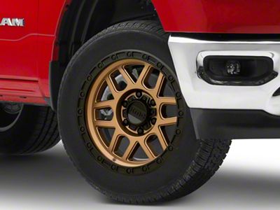 KMC Mesa Matte Bronze with Black Lip 6-Lug Wheel; 20x9; 0mm Offset (19-24 RAM 1500)