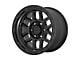 KMC Mesa Satin Black with Gloss Black Lip 8-Lug Wheel; 17x9; -12mm Offset (06-08 RAM 1500 Mega Cab)