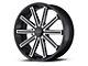 KMC Nerve Gloss Black Machined 6-Lug Wheel; 22x9; 38mm Offset (19-24 RAM 1500)