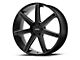 KMC Revert Satin Black Milled 6-Lug Wheel; 22x9.5; 15mm Offset (19-24 RAM 1500)