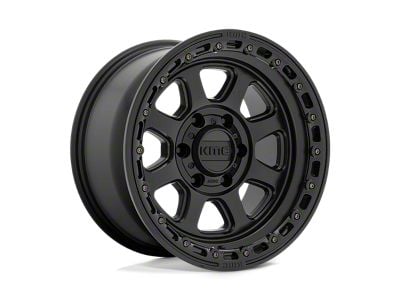 KMC Revert Satin Black Milled 6-Lug Wheel; 24x9.5; 15mm Offset (19-24 RAM 1500)