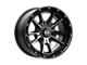 KMC Sync Satin Black with Gray Tint 5-Lug Wheel; 17x9; 18mm Offset (02-08 RAM 1500, Excluding Mega Cab)
