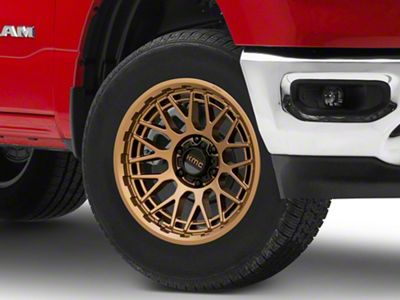 KMC Technic Matte Bronze 6-Lug Wheel; 18x9; 18mm Offset (19-24 RAM 1500)