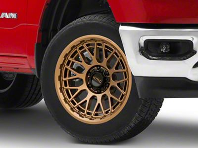 KMC Technic Matte Bronze 6-Lug Wheel; 20x9; 18mm Offset (19-24 RAM 1500)