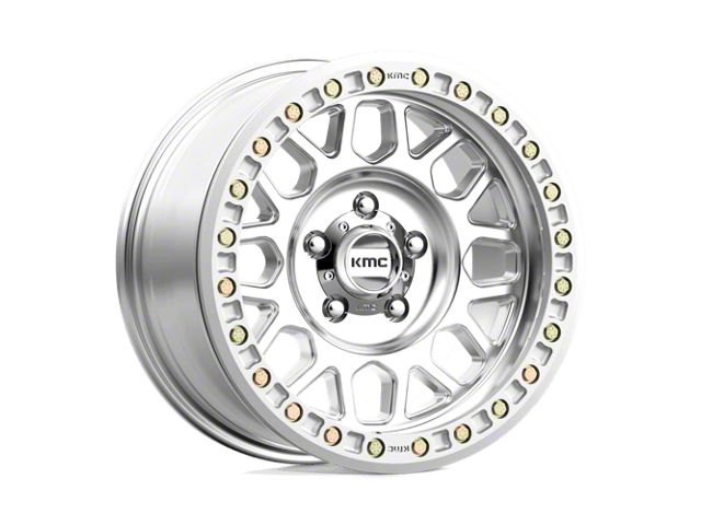 KMC Grenade Desert Beadlock Machined 8-Lug Wheel; 17x8.5; 0mm Offset (19-24 RAM 2500)