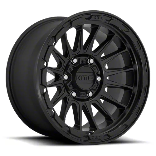 KMC RAM 2500 Impact Satin Black 8-Lug Wheel; 17x8.5; 0mm Offset ...