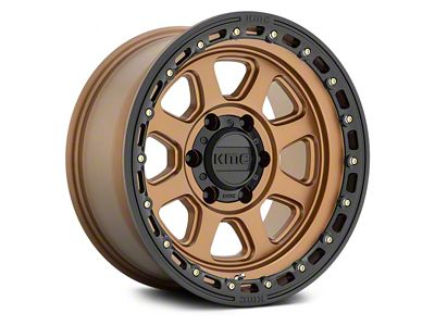 KMC Chase Matte Bronze with Black Lip 8-Lug Wheel; 20x9; 18mm Offset (19-24 RAM 3500 SRW)