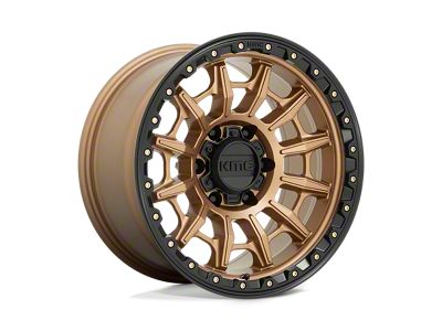 KMC Carnage Matte Bronze with Black Lip 6-Lug Wheel; 16x8; 0mm Offset (2024 Ranger)