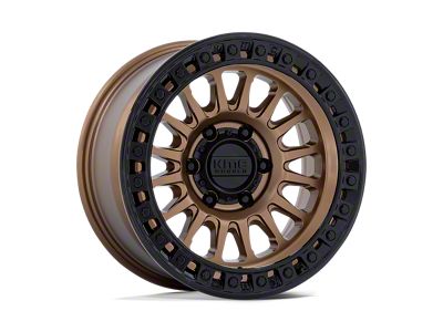 KMC IMS Matte Bronze with Gloss Black Lip 6-Lug Wheel; 17x8.5; 25mm Offset (2024 Ranger)