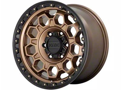 KMC Trek Matte Bronze with Black Lip 6-Lug Wheel; 17x9; 0mm Offset (19-23 Ranger)